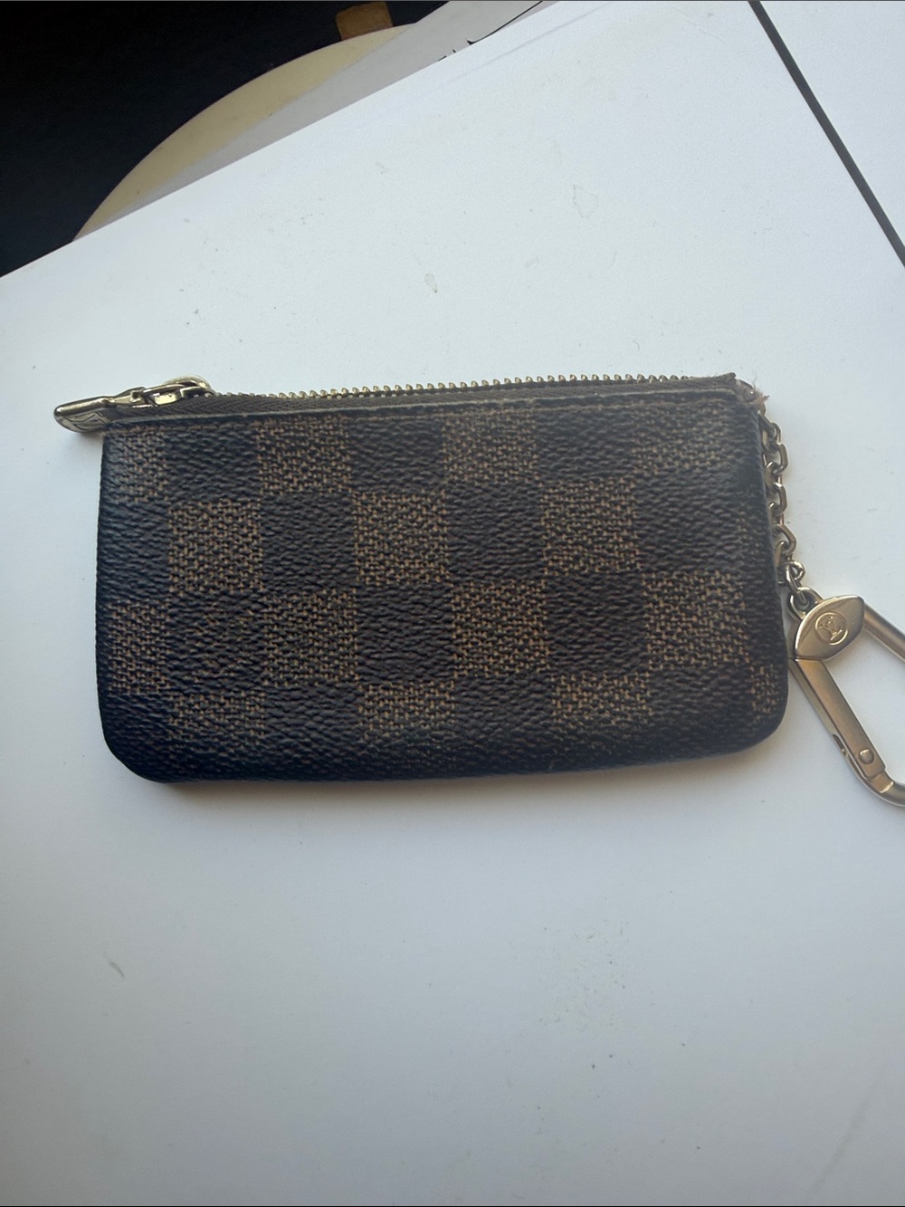 Louis Vuitton Brown Damier Ebene Key & Card Holder